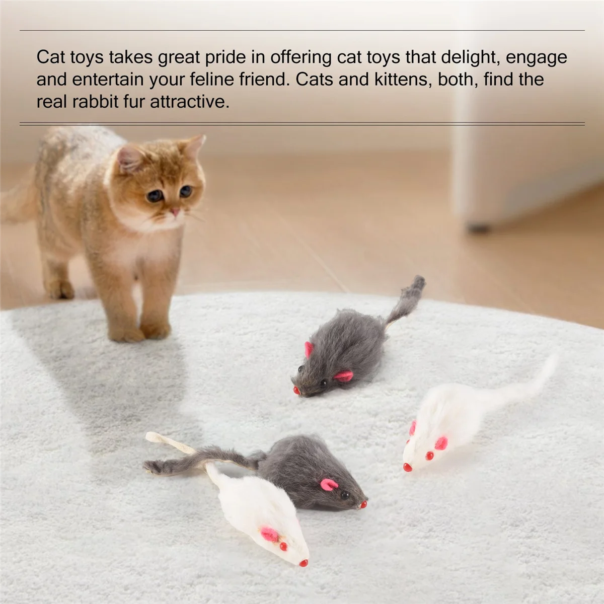 Fur Mice Cat Toys