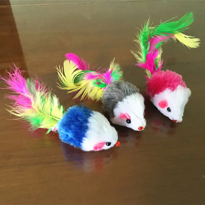 Feather Mouse Cat Toy