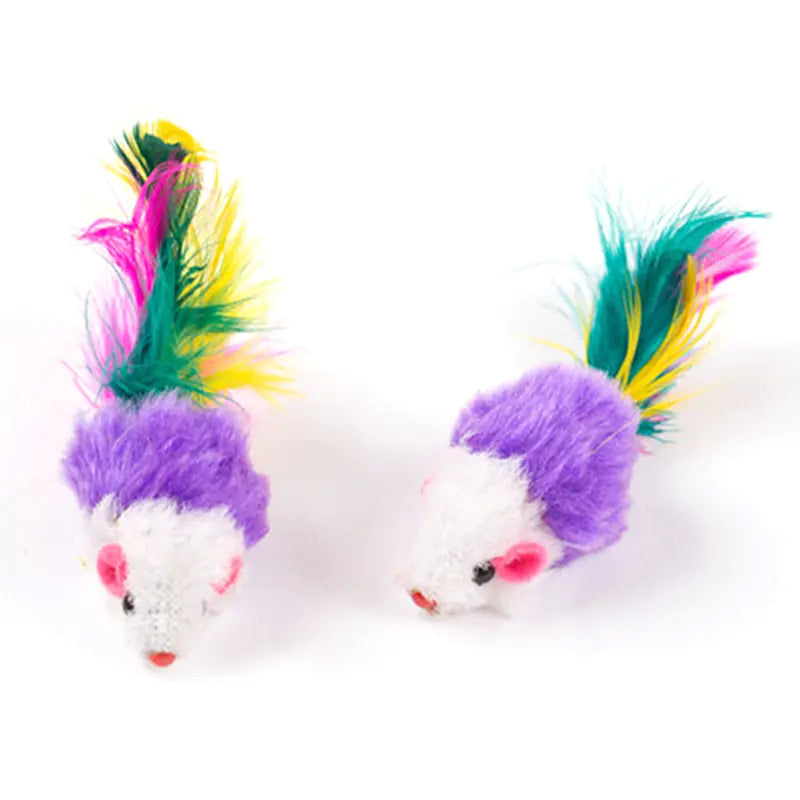 Feather Mouse Cat Toy